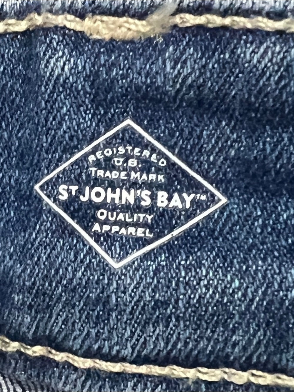 St. John's Bay Light Blue Denim A-Line Skirt - Picture 11 of 11